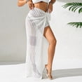 thumbnail image 2 of AGWOLF Cover Ups for Swimwear Women Beach Sarong Wrap Crochet Hollow Out Swimsuits Coverup for Women Summer Vacation Outfits White Free Size, 2 of 10