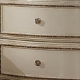thumbnail image 3 of Two Drawer Nightstand With Carved Details And Cabriole Legs Antique Pearl, 3 of 4