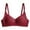 Wine, variant on Women's Bras New Women's Push up Bra Plus Size No Underwire Full Coverages Everyday Bras Comfortable Wireless Padded Style B-4 Black