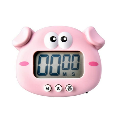 

Seyurigaoka Kitchen Timer Cute Cartoon Animal Countdown Timer LCD Large Screen Visual Digital Cooking Learning Timer with Stand