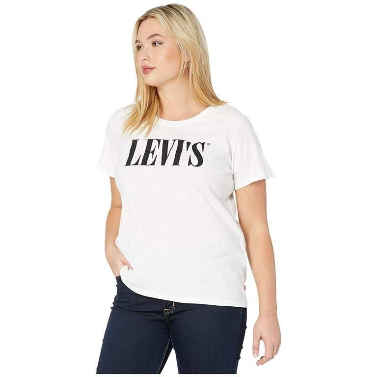 Beliggenhed Plys dukke Andragende Levi's Women's Plus Size 90's Graphic Perfect Short Sleeve T-Shirt -  Walmart.com