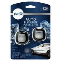 Febreze Car Odor-Eliminating Air Freshener, Platinum Ice, 2 ct