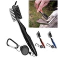 thumbnail image 3 of Golf Club Brush Double Brush Head Retractable Slip Rope Golf Club Groove Cleaning Tool, 3 of 8