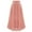 Pink, variant on Skirts Womans Sexy Party Chiffion High Waist Lace-Up Hip Long Skirt