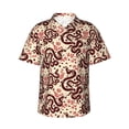 thumbnail image 2 of Goofa Snake Hawaiian Shirt for Men, Unisex Summer Beach Casual Short Sleeve Button Down Shirts,Aloha Tropical Floral print shirt-Small, 2 of 9