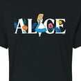 thumbnail image 3 of Alice In Wonderland - Alice - Juniors Cropped Cotton Blend T-Shirt, 3 of 5