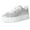 Fine Silver Glitter, variant on Hero Platform Sneakers for Women - Casual Lace-Up Fashion Tennis Shoes with Arch Support