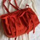 thumbnail image 3 of Bolso Sólido para Axila Mano Mujer Con Lazo Lona Gran Capacidad, 3 of 9