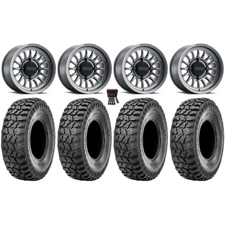 Method 411 15 Wheels Titanium (5+2) 33 Ridge Saw 2.0 Tires Can-Am Commander Maverick Renegade Outlander Defender
