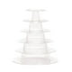 thumbnail image 1 of Soporte de plástico para tartas de 6 pisos - redondo, diseño blanco para fiestas, 1 of 7