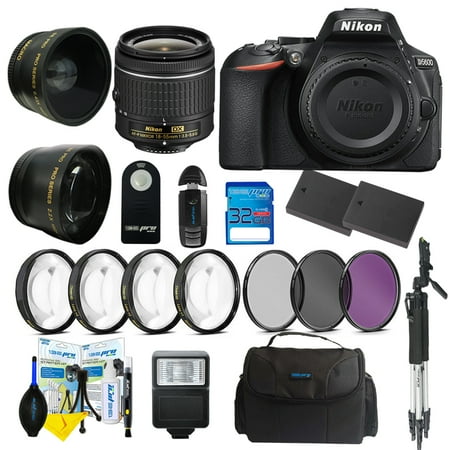 5300 Kit (Nikon D5300 DSLR Camera with Nikon AF-P DX NIKKOR 18-55mm f/3.5-5.6G VR Lens + Pixi Advanced Bundle)