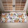 thumbnail image 2 of Yorkie Dog and Flower Florals Door Rugs,Washable Non Slip Door Mats Indoor,Decorative Door Mats,Entry Mat Indoor for Entrance,Bedroom,Kitchen,Bathroom,16"x47", 2 of 6