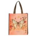 thumbnail image 2 of Christian Art Gifts Floral Butterfly Reusable Multicolor Shopping Tote Bag for Women: Grace - Eph. 2:8 - Easy-hold, Durable, Collapsible, Religious Handbag for Groceries, Books, Supplies, Orange/Brown, 2 of 3