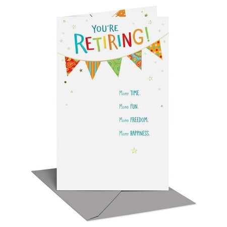 American Greetings Retirement Card for Anyone (Colorful Celebration)