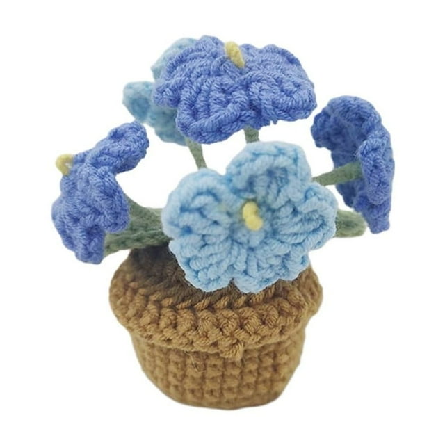 Handwoven Forget-Me-Not Plants: Easy to Maintain Artificial Flower Decorations