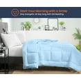 thumbnail image 2 of SGI Microfiber Comforter Set Twin Size Light Blue Solid 3 Piece, 2 of 5