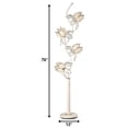 thumbnail image 5 of Contemporary White Glass Floral Table Lamp, 5 of 5