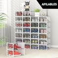 thumbnail image 2 of Organizadores Transparentes para Zapatos, Apilables y Multifuncionales Para Hogar (12 Piezas), 2 of 9