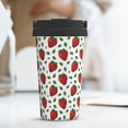 thumbnail image 6 of Fotbe Strawberry Printed Insulated Travel Coffee Mug Spill Proof Leak Proof Stainless Steel Coffee Tumbler Reusable Coffee Cups with Lids Thermos, 6 of 8