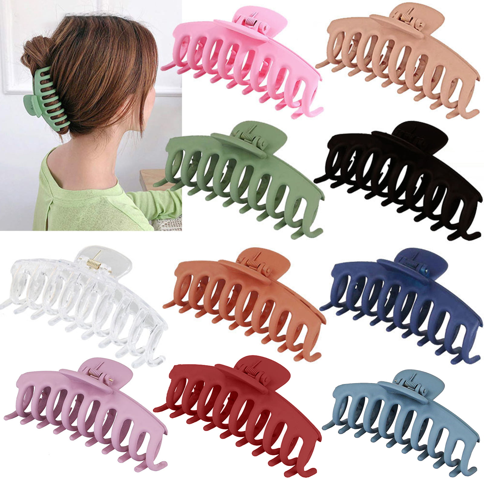 Multicolor Acrylic Hair Claw Crab Clamp Hair Clip Make Up Hair Styling Women Hot 