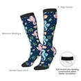 thumbnail image 4 of KLL Seahorses And Plants Print Cool Socks Men's Women's Crew Socks Funny Crazy Novelty Stockings, 4 of 6