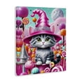 thumbnail image 3 of Stupell Industries Kitten Among Pink Candies Animals Painting Wrapped Canvas Canvas Art Print Wall Art, 36 x 48, 3 of 7