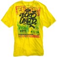 thumbnail image 1 of Ecko Unltd. Camiseta gráfica con cuello en V y señales de advertencia para hombre, amarilla, extragrande, 1 of 1