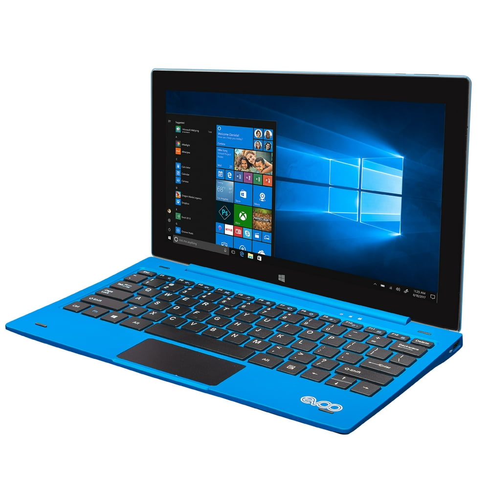 EVOO 11.6" Windows Tablet with Keyboard, Full HD, Intel Processor, Quad