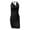 Black, variant on yillto Women's V Neck Dress Sleeveless Spaghetti Strap Ruched Backless Midi Summer Party Prom Dresses