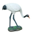 thumbnail image 2 of Outdoor Garden Statue Miniature Sculptures Crane Novelty Free Standing Bird Statues Decoy for Tabletop Lawn Home Swimming Pool Decoration 13cm, 2 of 9