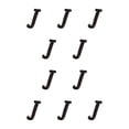 thumbnail image 3 of Ounissouiy Letras de Metal impecables negras, letrero para casa, placa para puerta fácil de instalar, decoración de puerta impecable B17--J B17--J 10Conjunto, 3 of 6