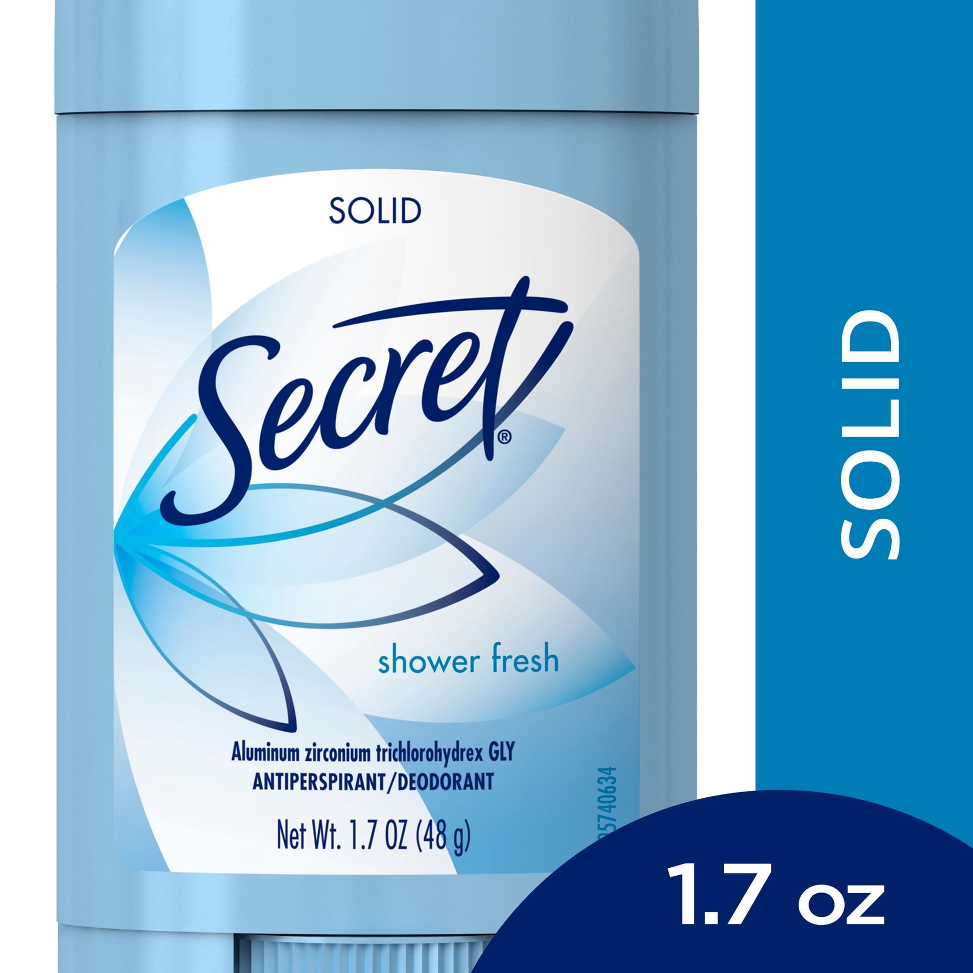 Secret Shower Fresh Wide Solid Antiperspirant and Deodorant 1.7 oz 6 Pack