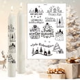 thumbnail image 1 of EGNMCR Christmas Candle Snowman Water Sticker Theme Activity Mood Candle Decoration Ultra Light Water Sticker a Sticker, 1 of 4