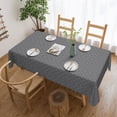 thumbnail image 3 of DouZhe Nappe Rectangulaire, Style Damassé Gris Vintage pour Cuisine Salle à Manger, 72"x54 Pouces Nappe Imperméable en Polyester, 3 of 6
