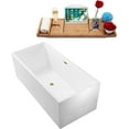 thumbnail image 3 of 66" Streamline N260BGL Soaking Freestanding Tub and Tray With Internal Drain, 3 of 7