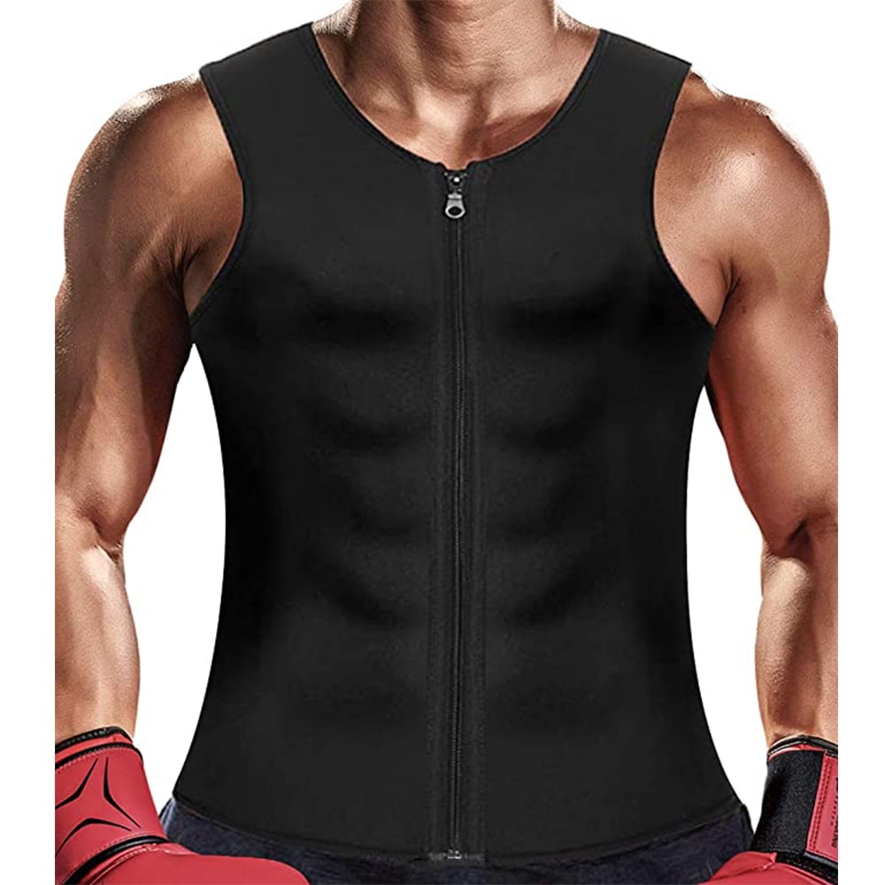 Men Waist Trainer Vest for Weight Loss, Body Shaper Sauna Sweat Suits ...