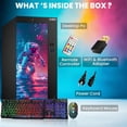 thumbnail image 3 of AXOII Custom RGB Desktop PC, Intel Core i5 Processor, 16GB RAM, 256GB SSD, Wi-Fi, Bluetooth, 4K Support, HDMI, DisplayPort, Windows 11 Pro Refurbished, 3 of 4