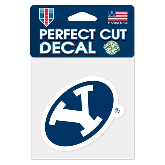 NCAA Brigham Young Prime 4" x 4" Perfect Cut Decal