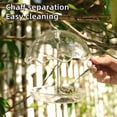 thumbnail image 4 of Windproof Waterproof Umbrella-Shaped Hanging Bird Feeder - Outdoor Bird Feeding Station for Garden Yard, Weather-Resistant Feeder, Durable Wild Bird Attractant for Backyard & Patio Decor, Transparent, 4 of 6