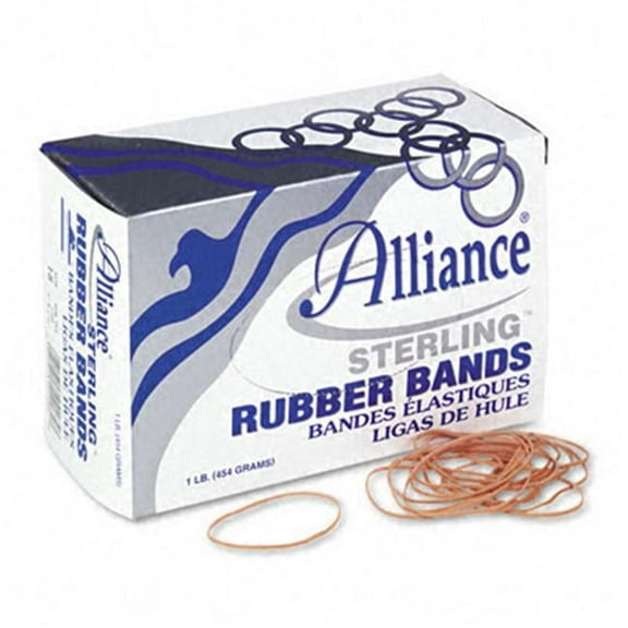 Alliance  Sterling Ergonomically Correct Rubber Bands- No. 18- 3 x .06- 1900 Bands-1lb Box
