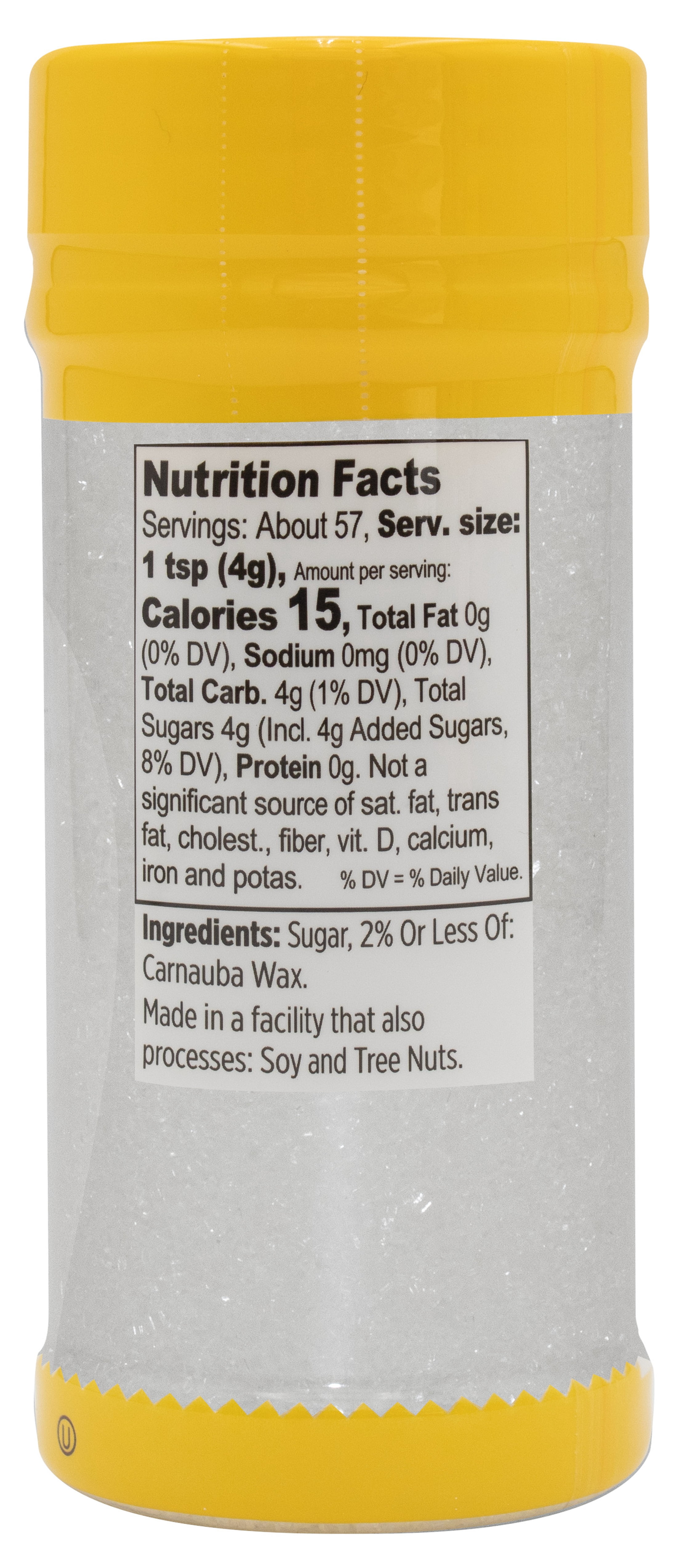 Wilton White Decorative Sanding Sugar Sprinkles 8oz Bottle Large Crystal Edible Sugar for Baking, Cookie Decorating & Drink Rims