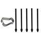 thumbnail image 1 of 5 piezas adecuadas para Samsung stylus head S6 nueva recarga S7 recarga N10 punta reemplazable N20 recarga universal, negro ZefeiWu 8390614365490, 1 of 1