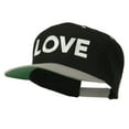 thumbnail image 2 of Love Embroidered Snapback Cap - Black Silver OSFM, 2 of 5