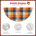 thumbnail image 3 of KLL Christmas Tree Skirt,Party Decorations Farmhouse for Christmas Decorations Holiday Party 48" -Warm Orange Plaid, 3 of 6