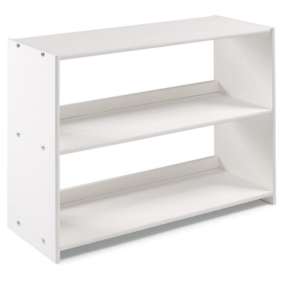 Donco Kids Louver Low Loft Bookcase, White