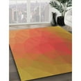 thumbnail image 3 of Ahgly Company Machine Washable Indoor Rectangle Transitional Orange Area Rugs, 6' x 9', 3 of 7
