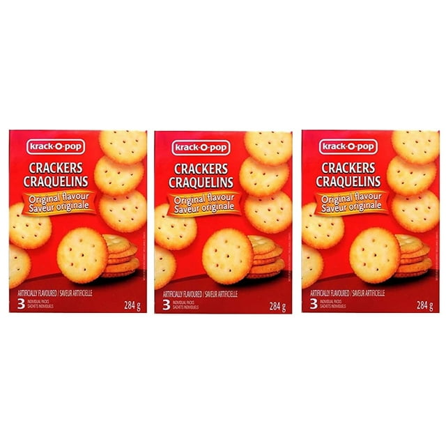 Krack O Pop Collations de Qualité Supérieure, Saveur Originale - 284 g (Lot de 3)