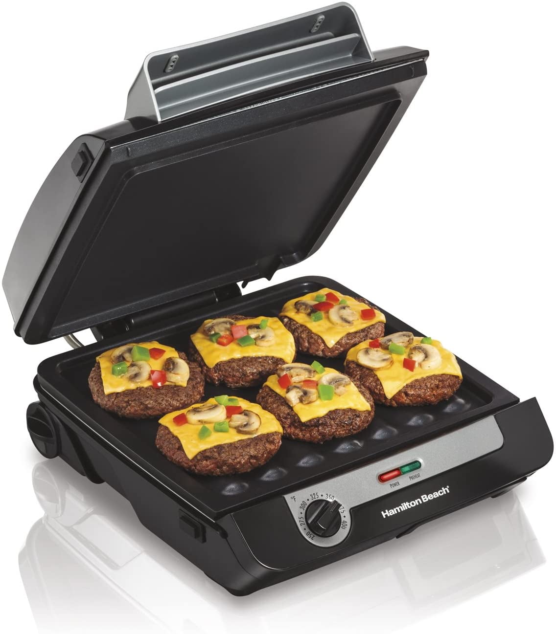 Hamilton Beach 3in1 Indoor Grill and Electric Griddle Combo and Bacon