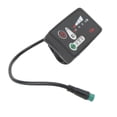 thumbnail image 4 of Electric Bike Led Power Display Panel Electric Bike Modification Display Meter With Waterproof 5p Male Plug For 22.2mm Handlebars 36v Xi, 4 of 5