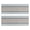 Blue Geometric Striped, variant on Kitchen Rugs Sets Of 2,Blue Leaf Pattern Anti Fatigue Kitchen Mat Rugs Non Slip Washable,Decorative Kitchen Floor Mats for Kitchen,Sink,Laundry,17"X47"